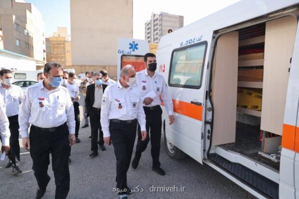 بازدید رییس سازمان اورژانس کشور از پایانه های مرزی
